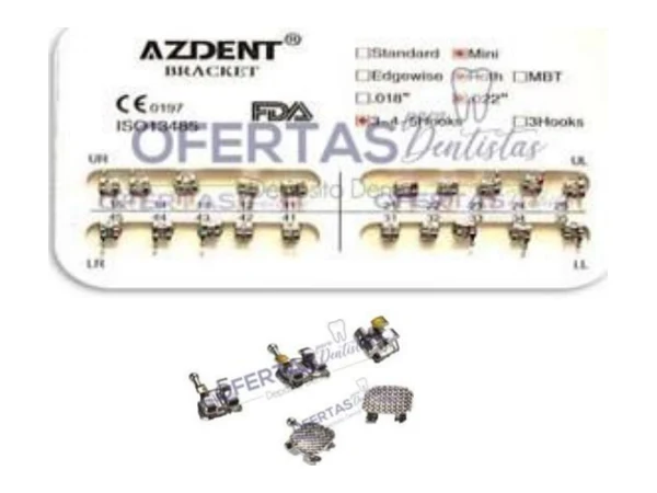 Estuche de mini brackets Azdent del catálogo